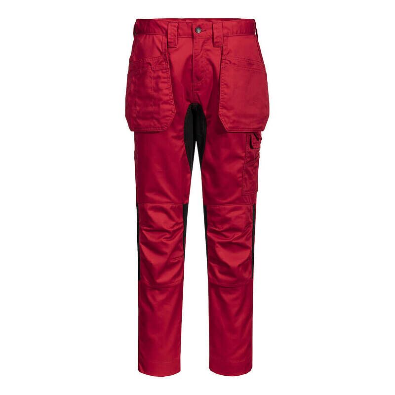 Portwest WX2 Eco Stretch Holster Trousers (Deep Red / 44 / Regular Fit)