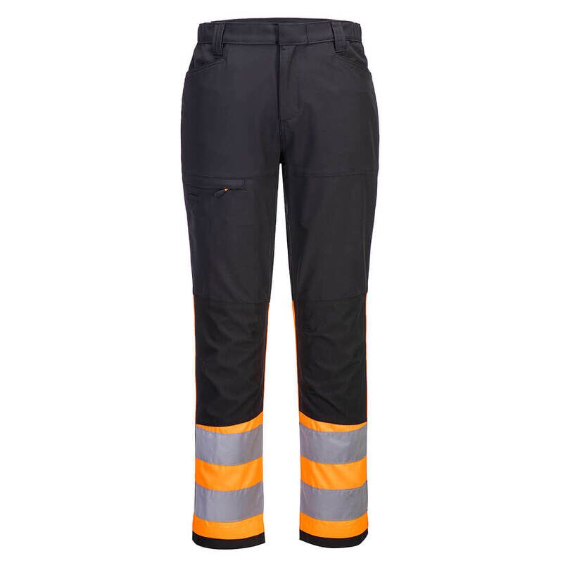 Portwest WX2 Eco Hi-Vis Class 1 Service Trousers (Orange/Black / 40 / Regular Fit)