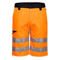 Portwest WX2 Eco Hi-Vis Shorts (Orange/Black / 44 / Regular Fit)