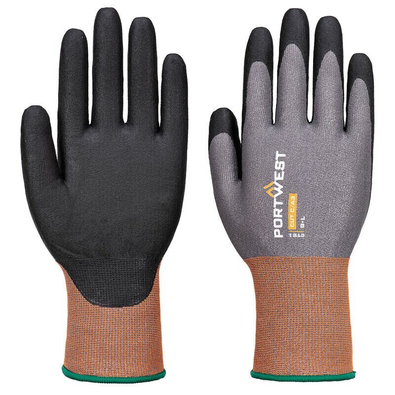 Portwest CT Cut C21 Nitrile Glove (Grey/Black / L)
