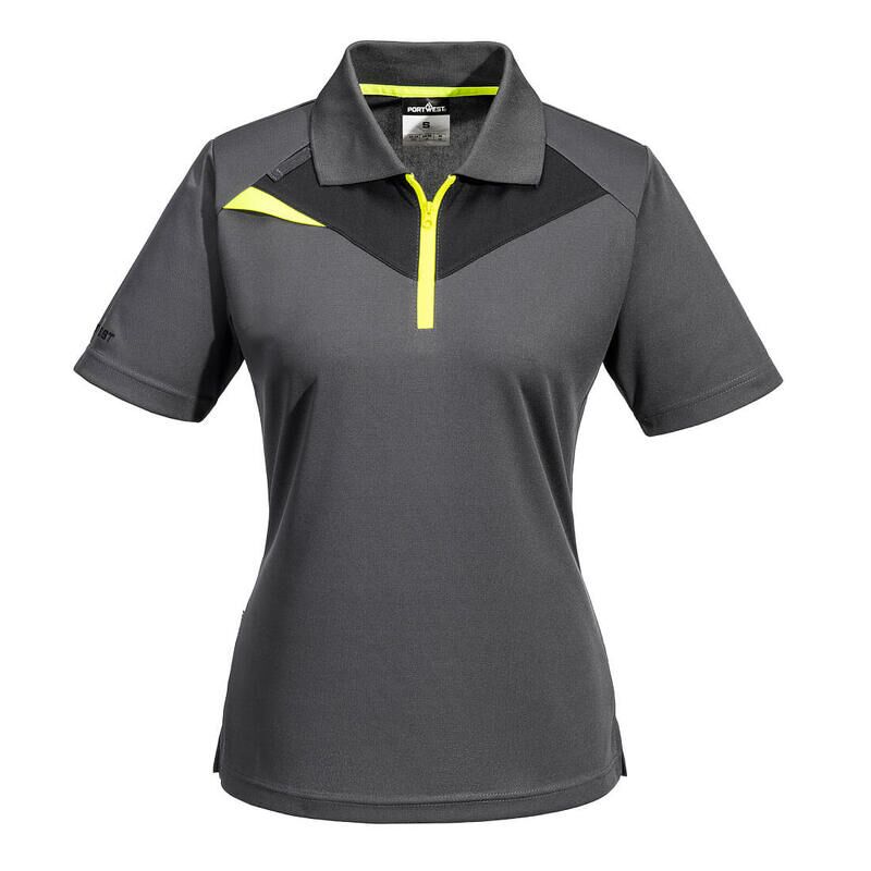 Portwest DX4 Womens Polo Shirt S/S (Metal Grey / XL / R)