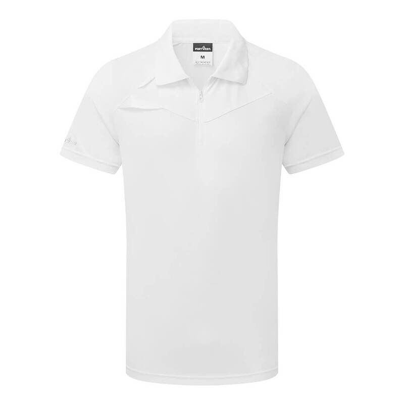 Portwest DX4 Short Sleeved Polo Shirt (All White / XXL / Regular Fit)
