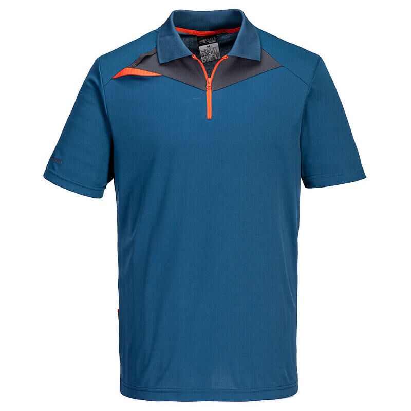 Portwest DX4 Polo Shirt Short Sleeved (Metro Blue / S / Regular Fit)