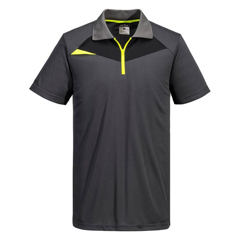 Portwest DX4 Short Sleeved Polo Shirt (Metal Grey / S / Regular Fit)