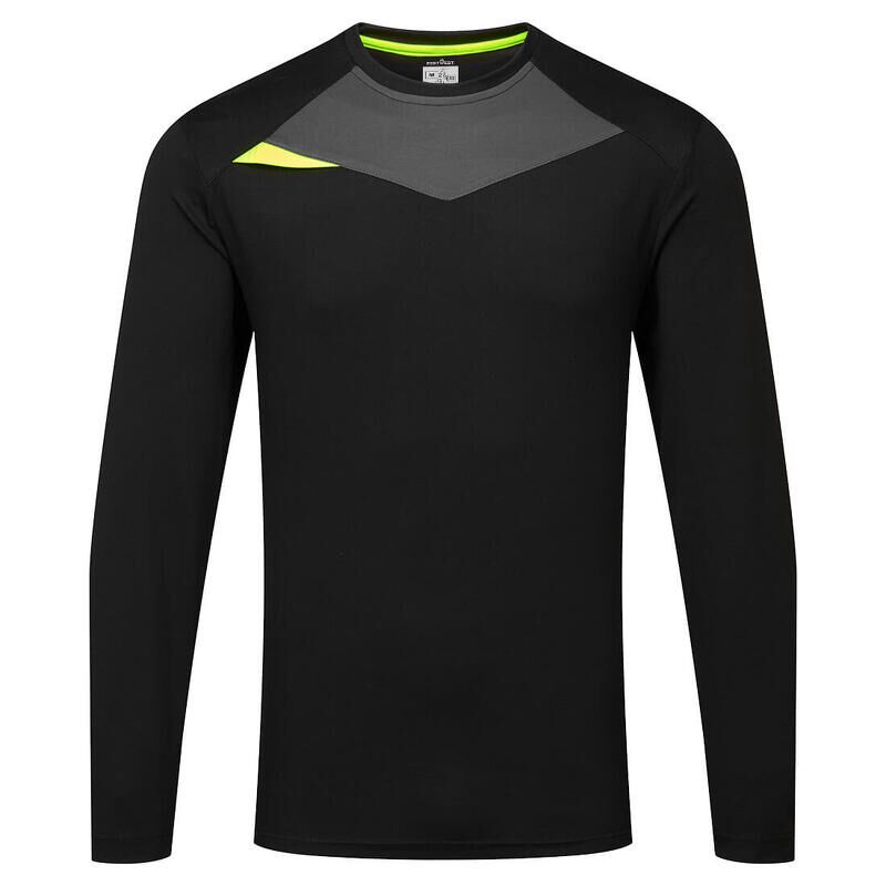 Portwest DX4 Long Sleeved T-Shirt (Black / S / Regular Fit)