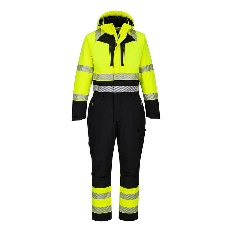 Portwest DX4 Hi-Vis Winter Coverall (Yellow/Black / S / Regular Fit)