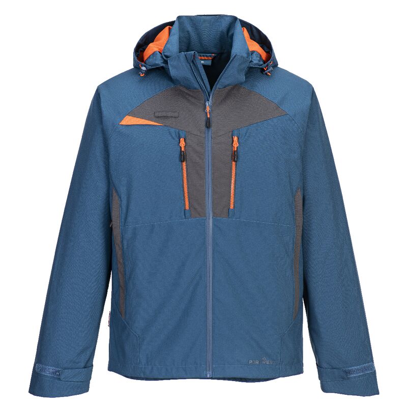 Portwest DX4 Rain Jacket (Metro Blue / M / Regular Fit)