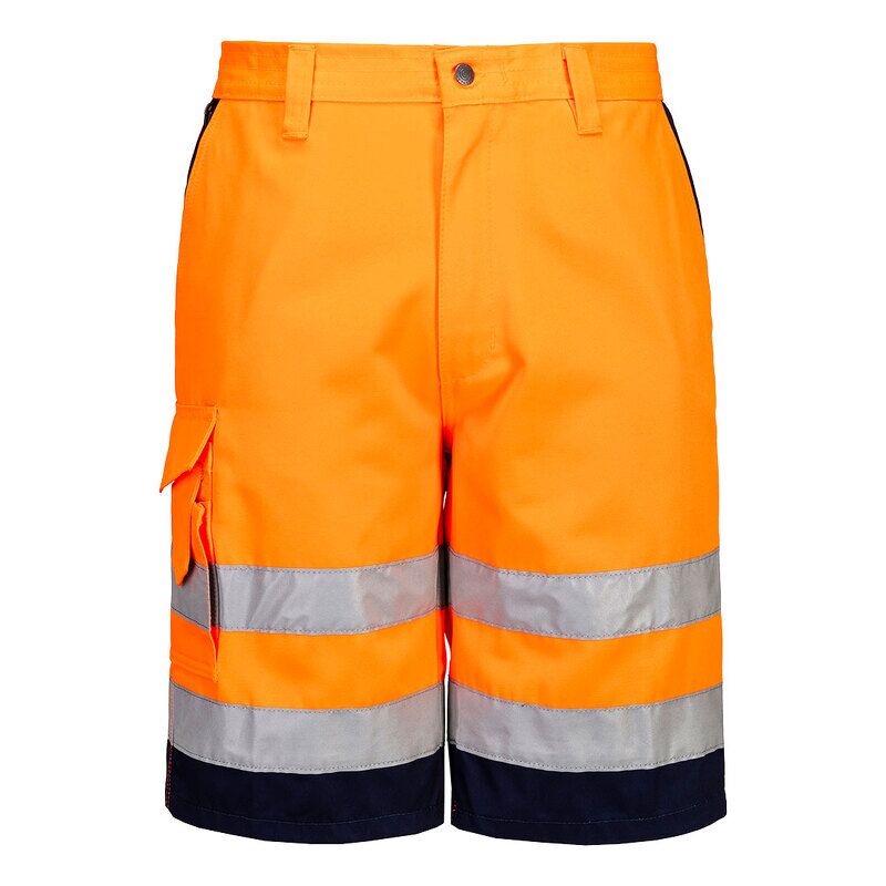 Portwest Hi-Vis Contrast Shorts (Orange/Navy / XXXL / Regular Fit)