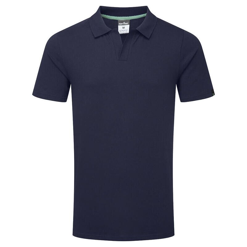 Portwest Organic Cotton Recyclable Polo Shirt (Navy / XXL / Regular Fit)