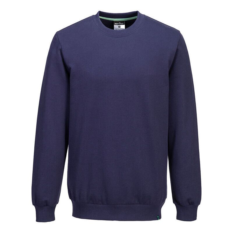 Portwest Organic Cotton Recyclable Sweatshirt (Navy / XL / Regular Fit)