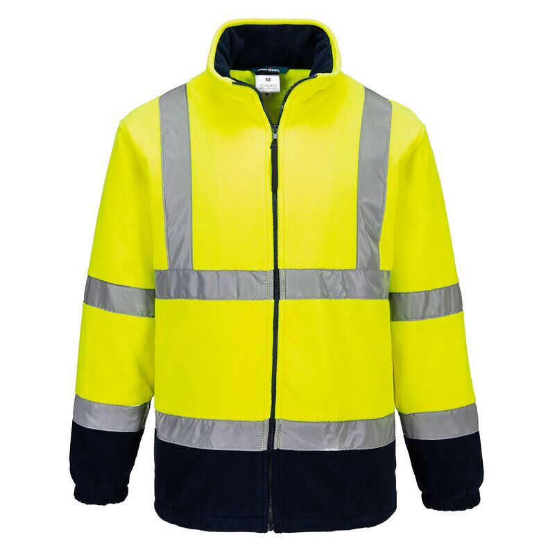 Portwest ES1 Essential Hi-Vis Contrast Fleece (Yellow/Navy / 5XL / Regular Fit)
