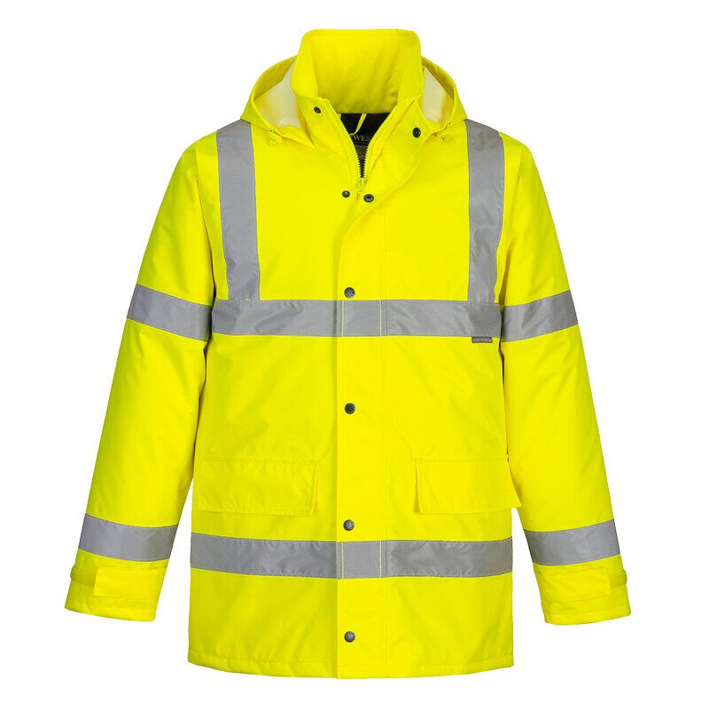 Portwest ES1 Essential Hi-Vis Winter Traffic Jacket (Yellow / 6XL / Regular Fit)