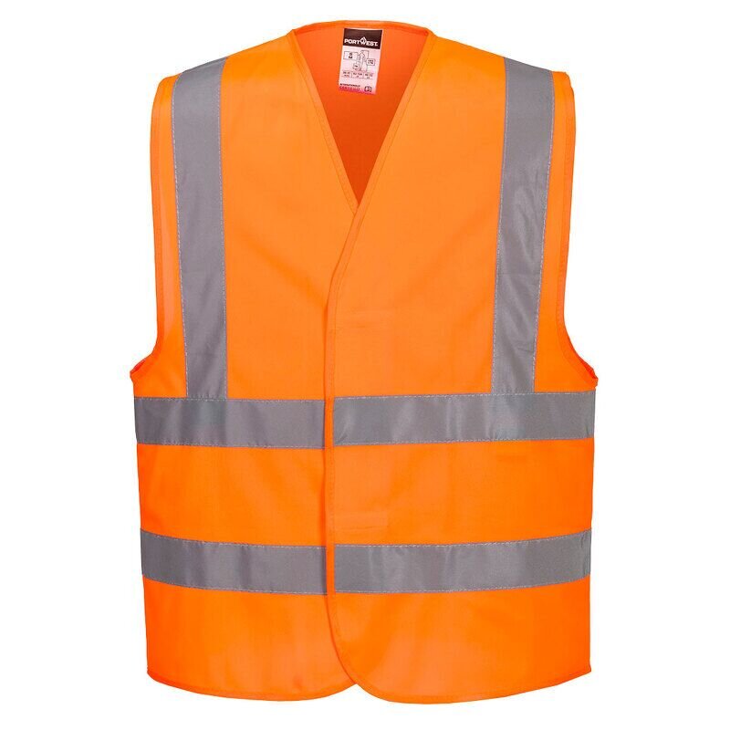 Portwest ES1 Essential Hi-Vis Band and Brace Vest (Orange / 5XL / Regular Fit)
