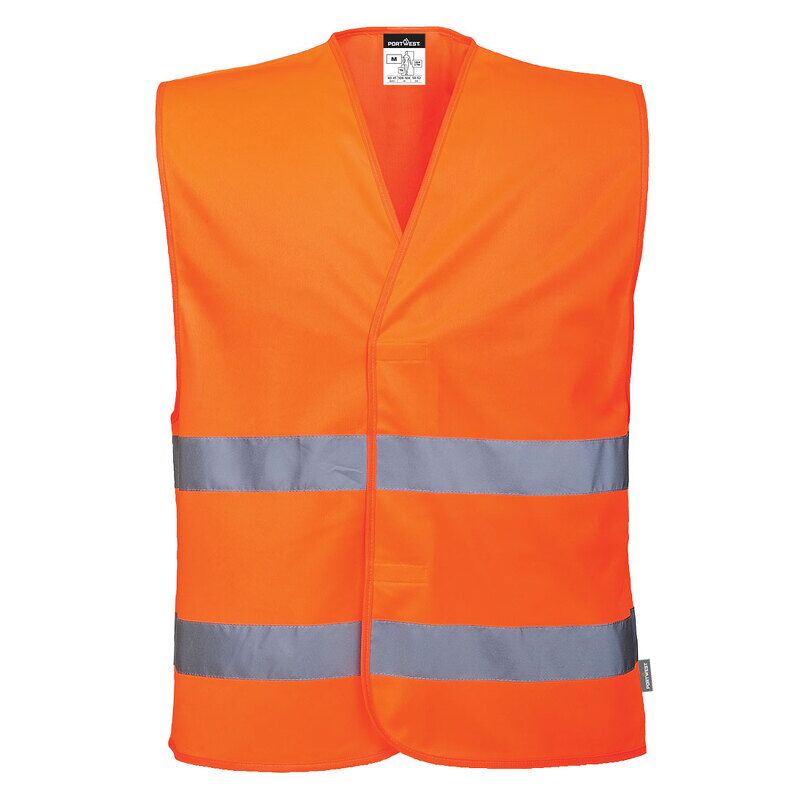 Portwest ES1 Essential HV Two Band Vest (Orange / XXXL / Regular Fit)