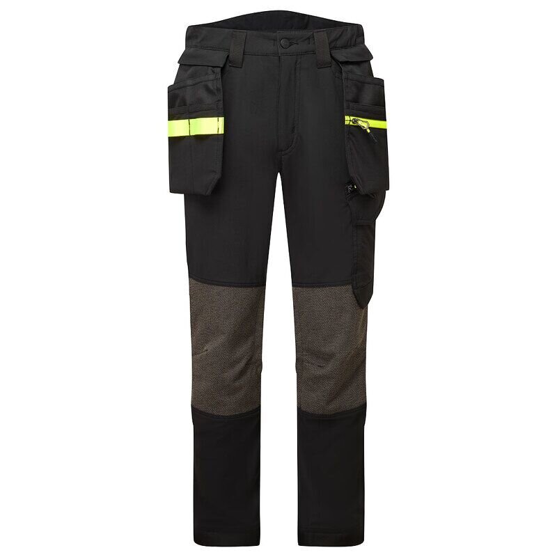 Portwest EV4 Stretch Detachable Holster Trousers (Black Short / 30/ Short Fit)