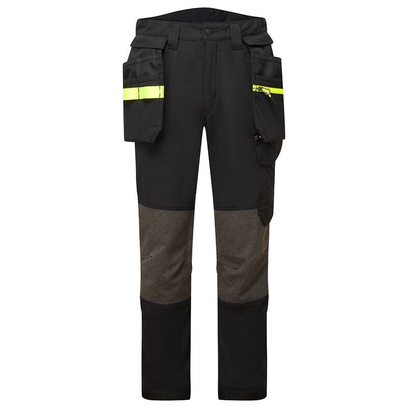 Portwest EV4 Stretch Detachable Holster Trousers (Black / 48 / Tall Fit)