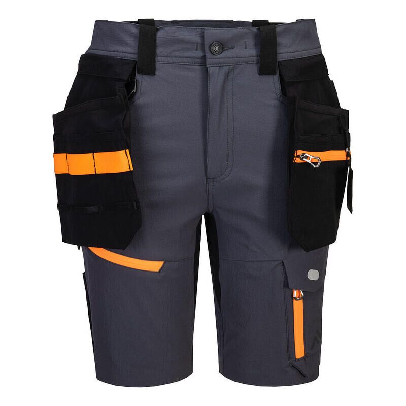 Portwest EV4 Lightweight Detachable Holster Shorts (Metal Grey / 34 / R)
