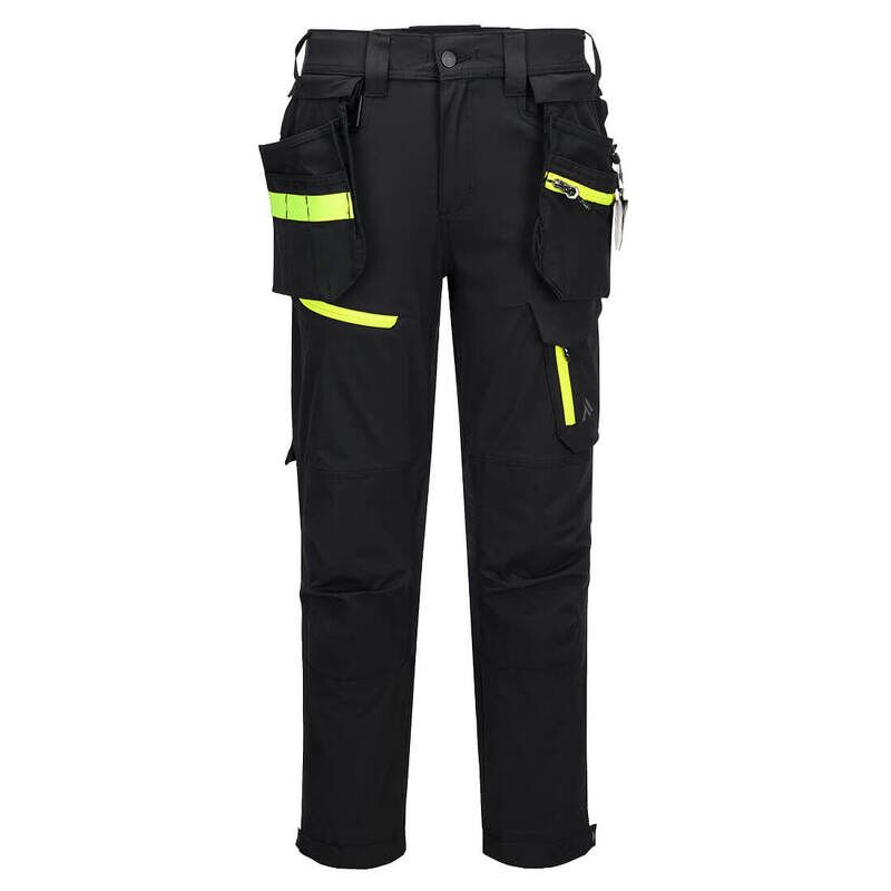 Portwest EV4 Lightweight Detachable Holster Trousers (Black / 34 / Short Fit)
