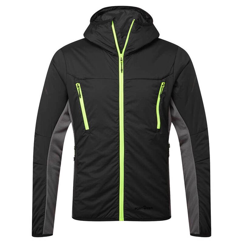 Portwest EV4 Insulated Hybrid Jacket (Black / M / Tall Fit)