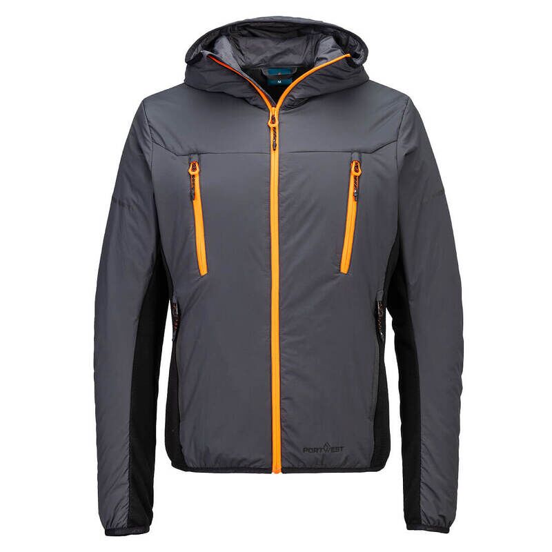 Portwest EV4 Insulated Hybrid Jacket (Metal Grey / L / Regular Fit)
