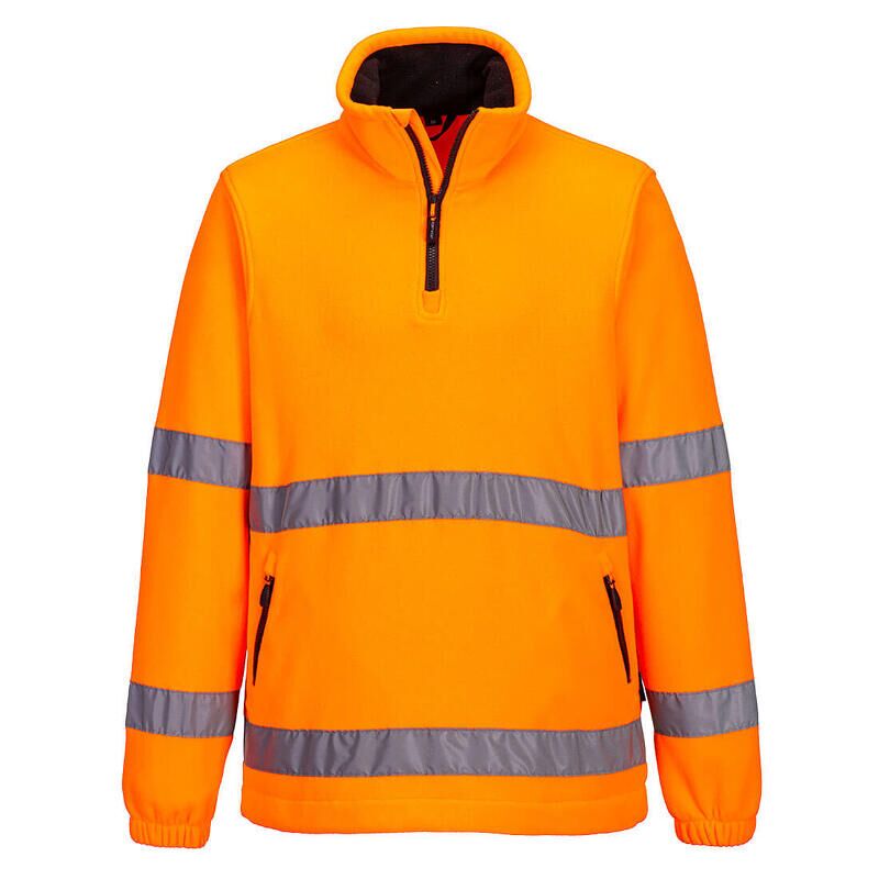 Portwest Hi-Vis 1/2 Zip Fleece (Orange / XL / R)