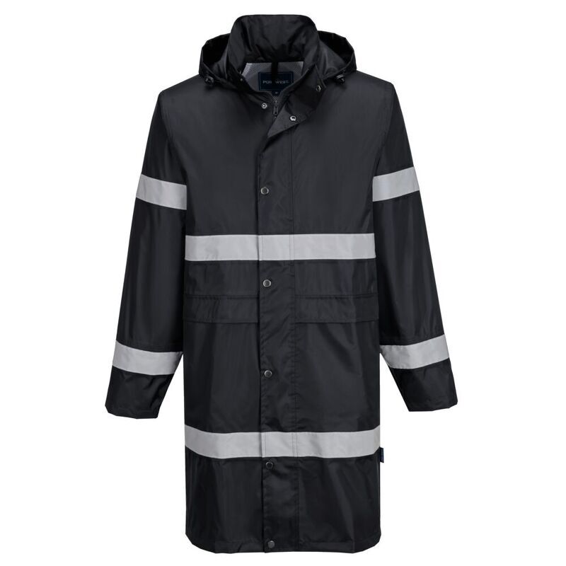 Portwest Iona Rain Jacket 100cm (Black / 6XL / Regular Fit)