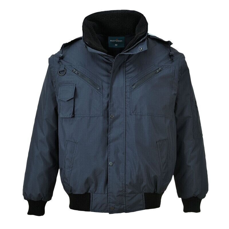 Portwest 3-in-1 Bomber Jacket (Navy / M / Regular Fit)