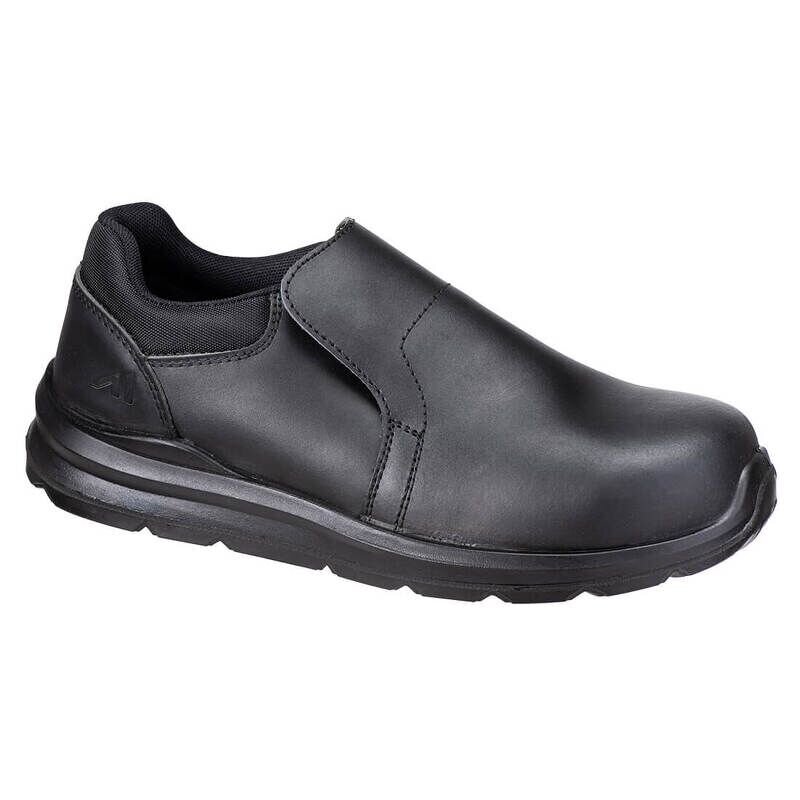 Portwest Composite Slip On Shoes S3S SR FO (Black / 40 / Regular Fit)