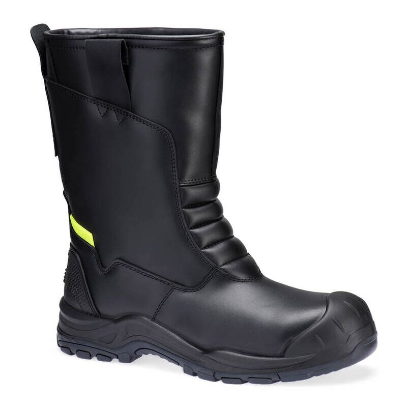 Portwest Steel Leather Winter Rigger Boot S3L SC HRO CI SR (Black / 35 / Regular Fit)