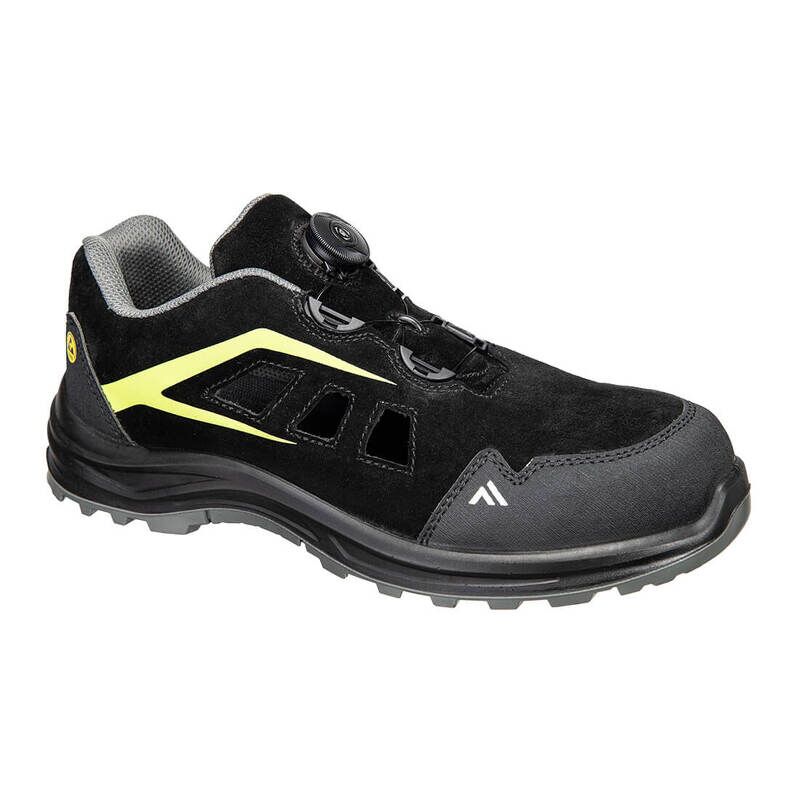 Portwest Composite Sandal S1 ESD SR FO (Black/Green / 42)