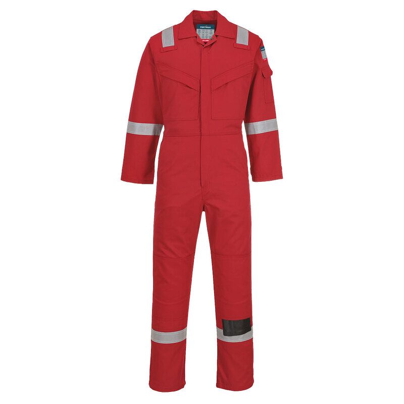 Portwest Aberdeen Flame Resistant Coverall (Red / 40 / Regular Fit)