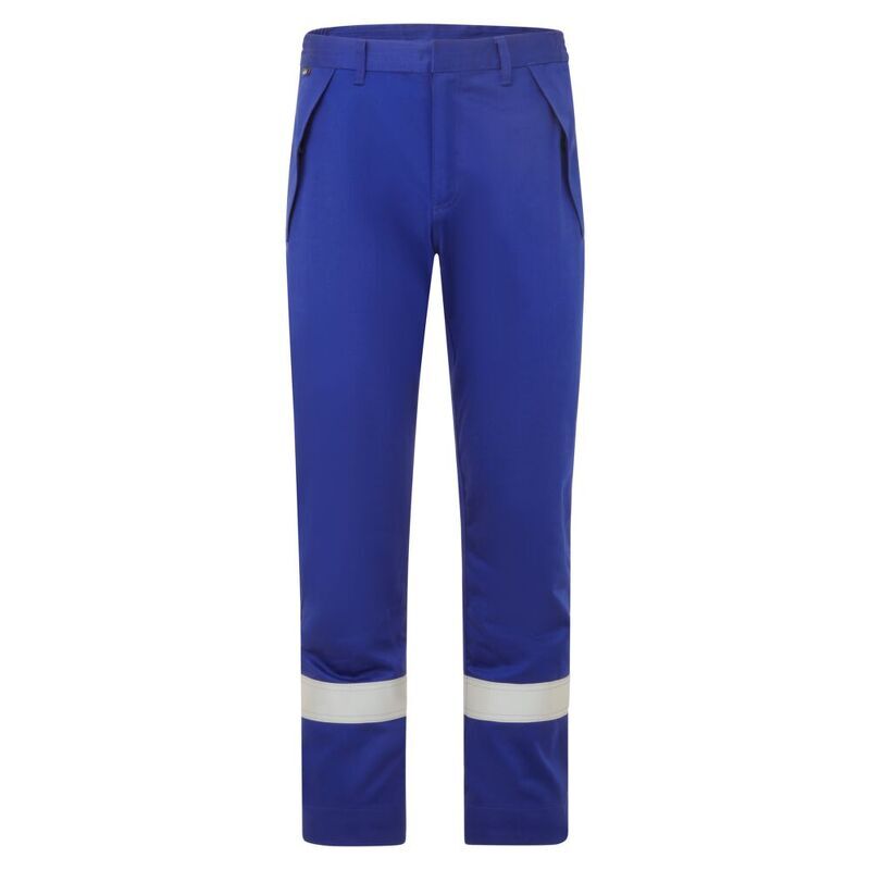 Portwest Bizflame Work+ FR Trousers (Royal Blue / 30 / Regular Fit)
