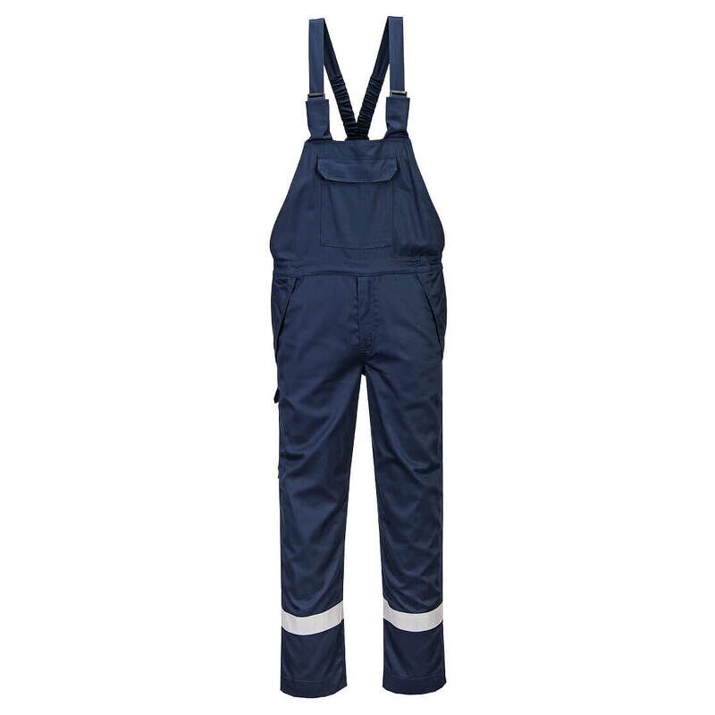 Portwest Bizflame Work Flame Resistant Bib & Brace (Navy / L / Regular Fit)