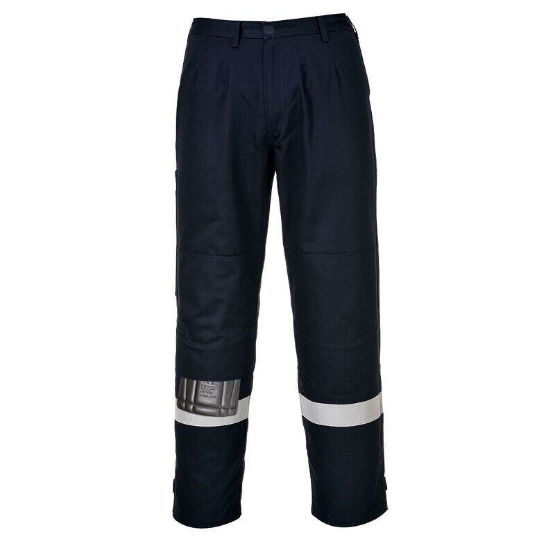Portwest Bizflame Work FR Womens Trousers (Navy / XL / Regular Fit)