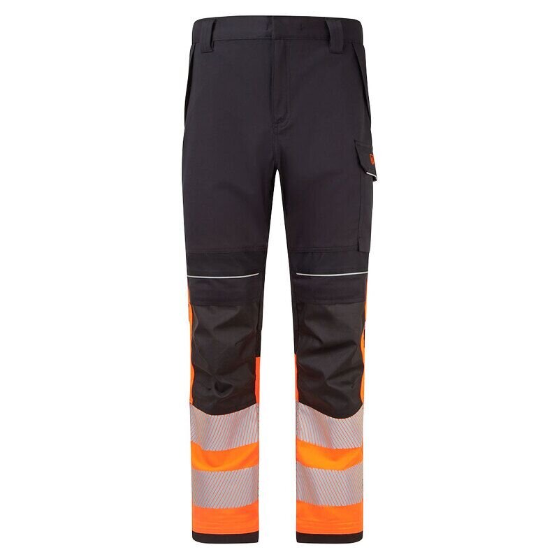 Portwest PW3 Modaflame Work HVO Class 1 FR Trousers (Orange/Black / 48 / Regular Fit)