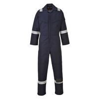 Portwest Flame Resistant Anti-Static Coverall 350g (Navy Tall / XXL / Tall Fit)