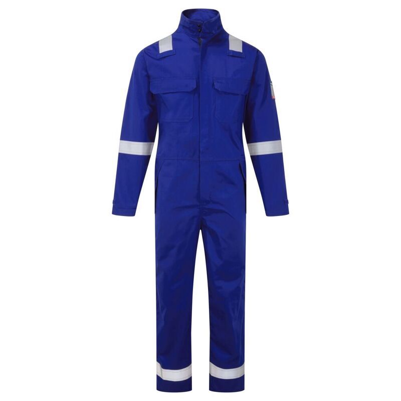 Portwest Bizflame Work+ Flame Resistant Coverall (Royal Blue / XXXL / Regular Fit)