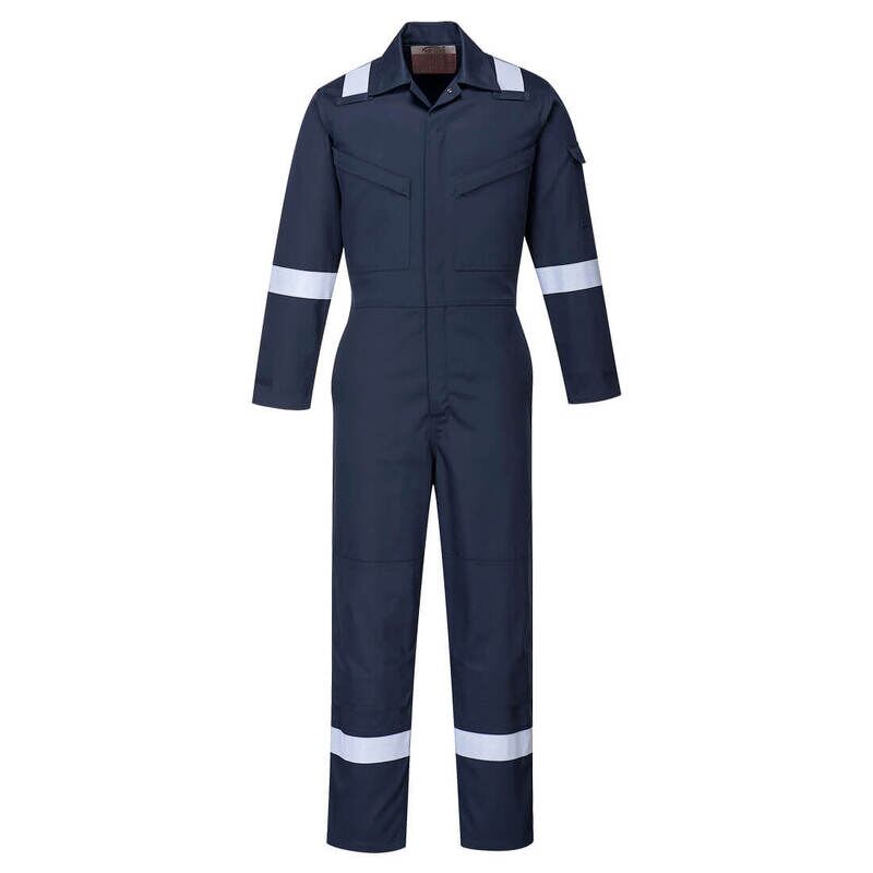 Portwest Bizflame Work Womens Coverall 350g (Navy / M / Regular Fit)