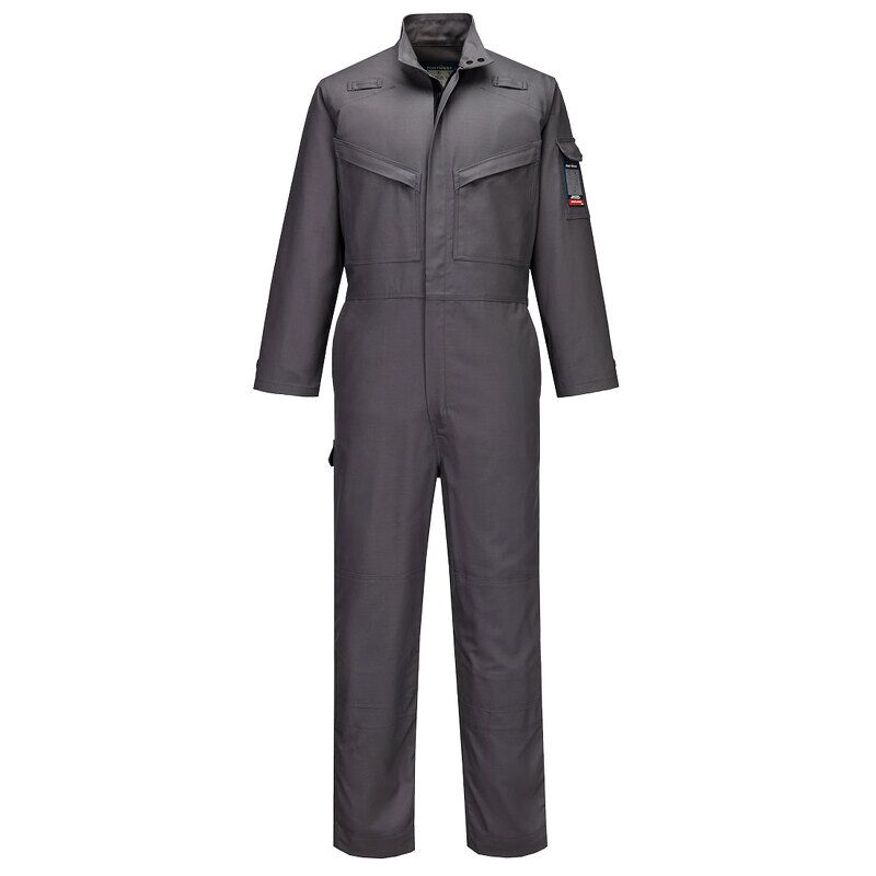 Portwest Bizflame Industry FR Coverall (Grey / L / Regular Fit)