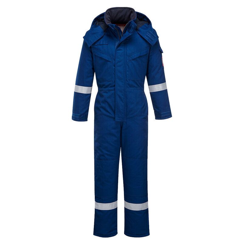 Portwest Flame Resistant Anti-Static Winter Coverall (Royal Blue / XXXL / Regular Fit)