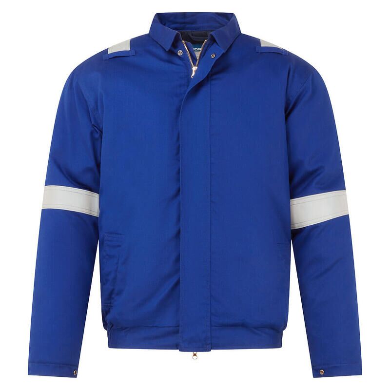 Portwest Bizflame Work+ Flame Resistant Insulated Bomber Jacket (Royal Blue / XL / Regular Fit)