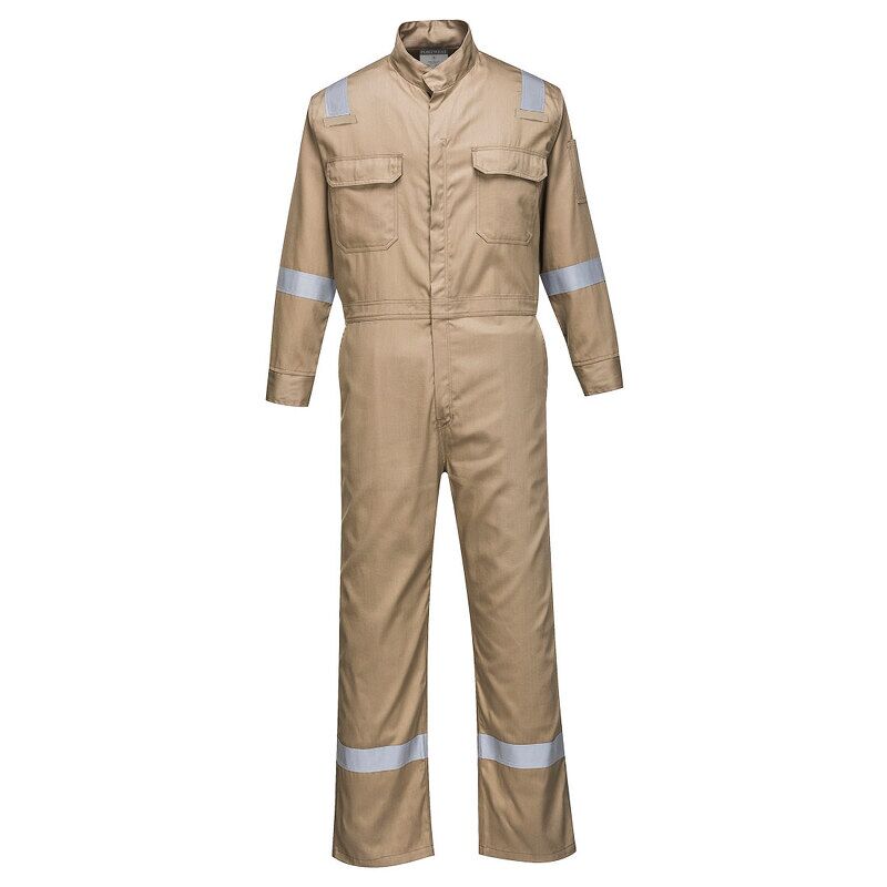 Portwest Bizflame 88/12 Iona Flame Resistant Coverall (Khaki / M / Regular Fit)