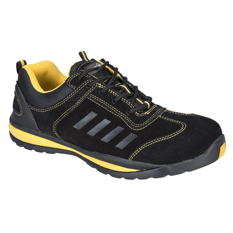 Portwest Steelite Lusum Safety Trainers S1P HRO (Black / 41 / Regular Fit)