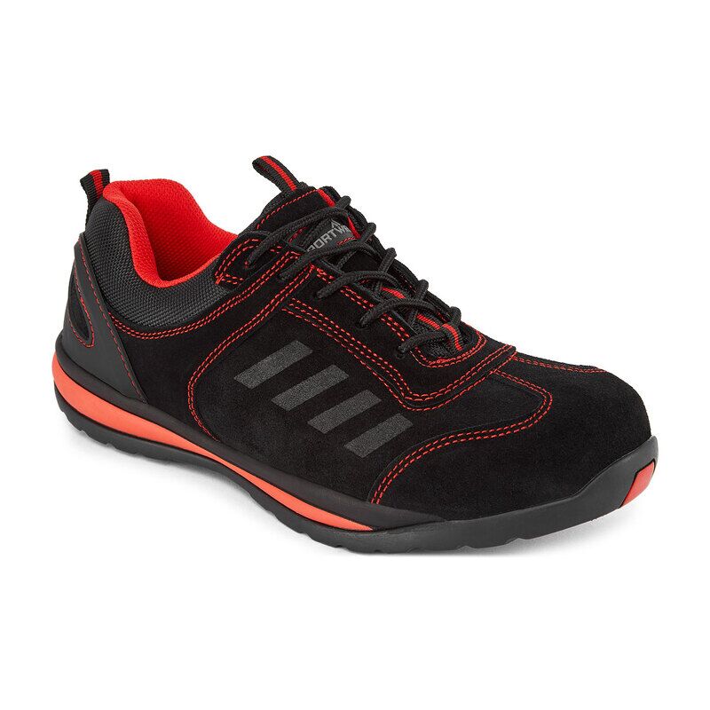 Portwest Steelite Lusum Safety Trainers S1P HRO (Red / 42 / Regular Fit)
