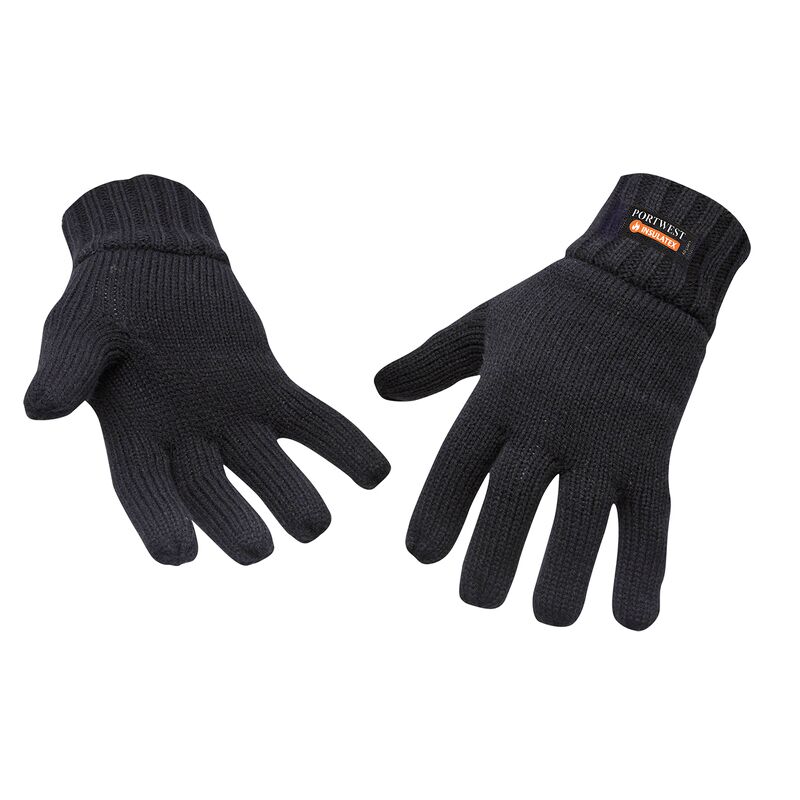 Portwest Insulated Knit Glove (Black / R)