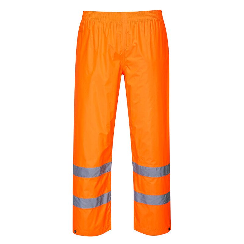 Portwest Hi-Vis Rain Trousers (Orange / XXXL / Regular Fit)