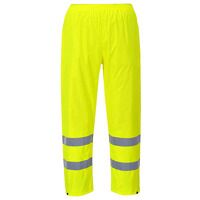 Portwest Hi-Vis Rain Trousers (Yellow / XXXL / Regular Fit)