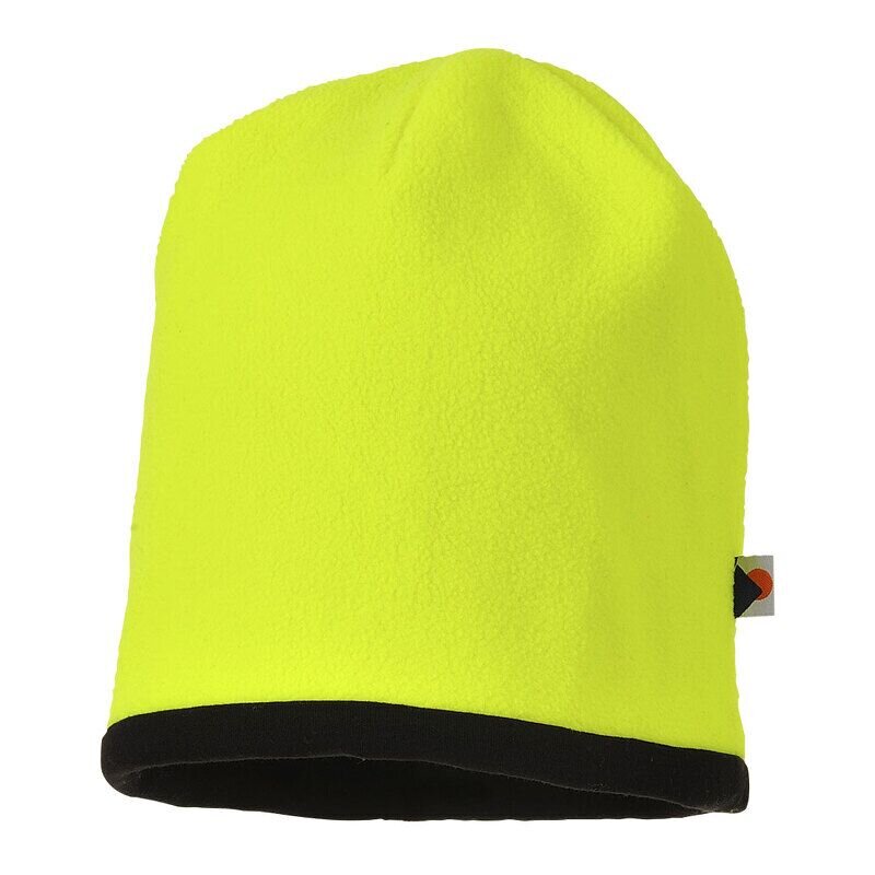 Portwest Reversible Hi-Vis Beanie Hat (Yellow/Black / R)