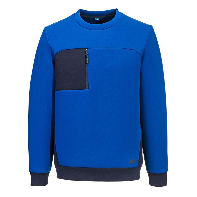 Portwest KX3 Tech Sweatshirt (Quartz/Dark Navy / XXXL / Regular Fit)