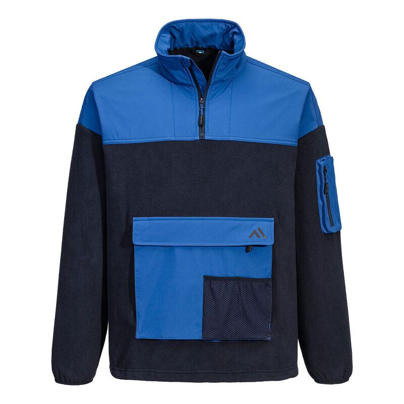 Portwest KX3 1/4 Zip Fleece (Dark Navy/Quartz / XL / Regular Fit)